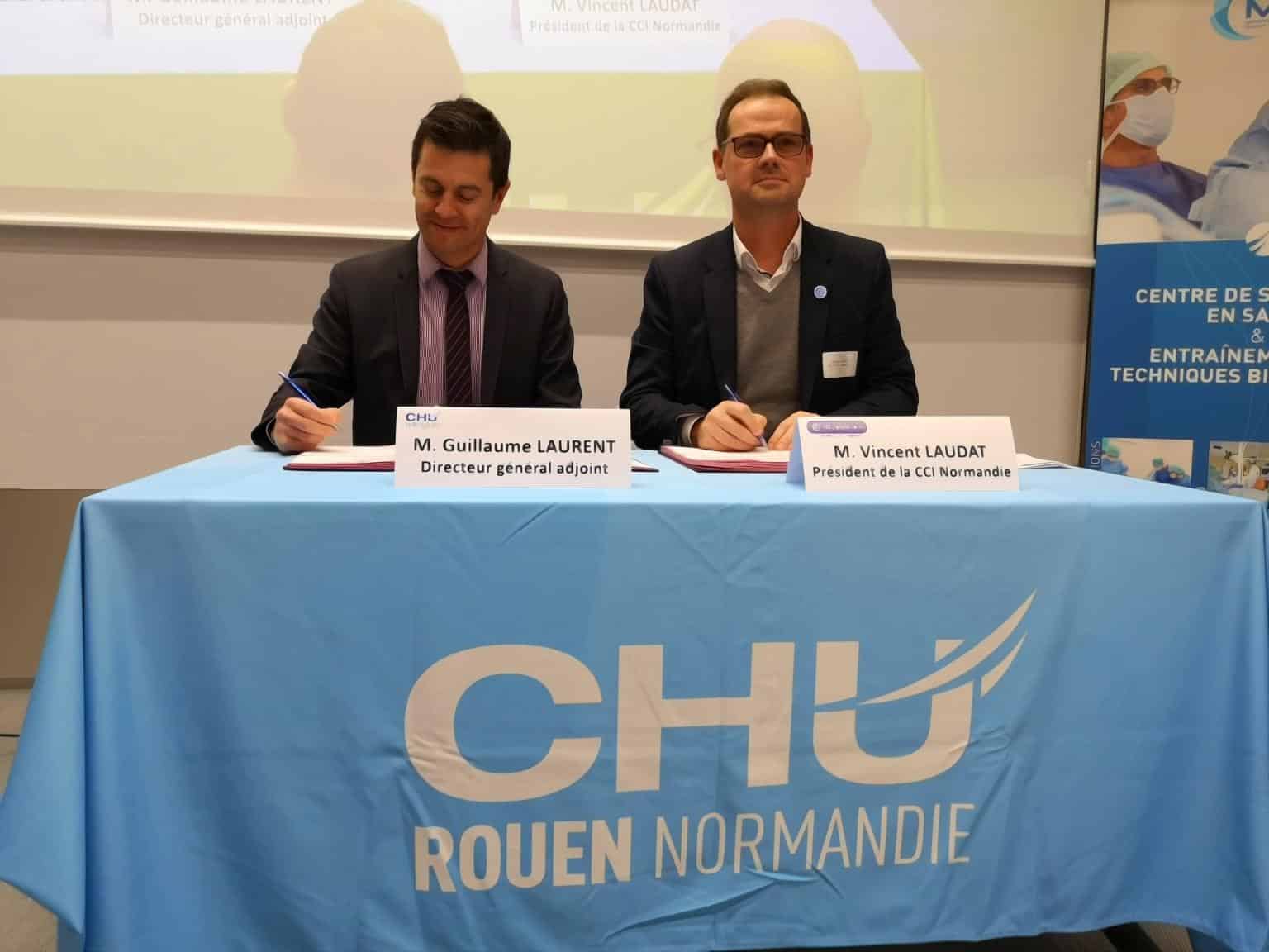 Le CHU Rouen rejoint l’ECOSYSTEM CLEON 4.0 – signature de la convention 16 Janvier